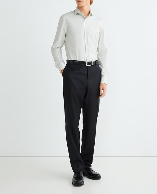 Imagen 0 de Camisa de hombre de vestir slim con estampado