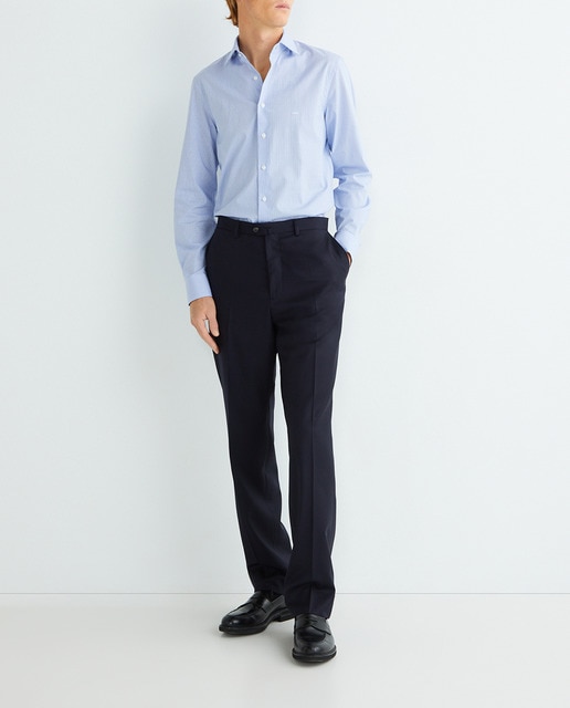 Imagen 0 de Camisa de hombre de vestir slim fit con estampado