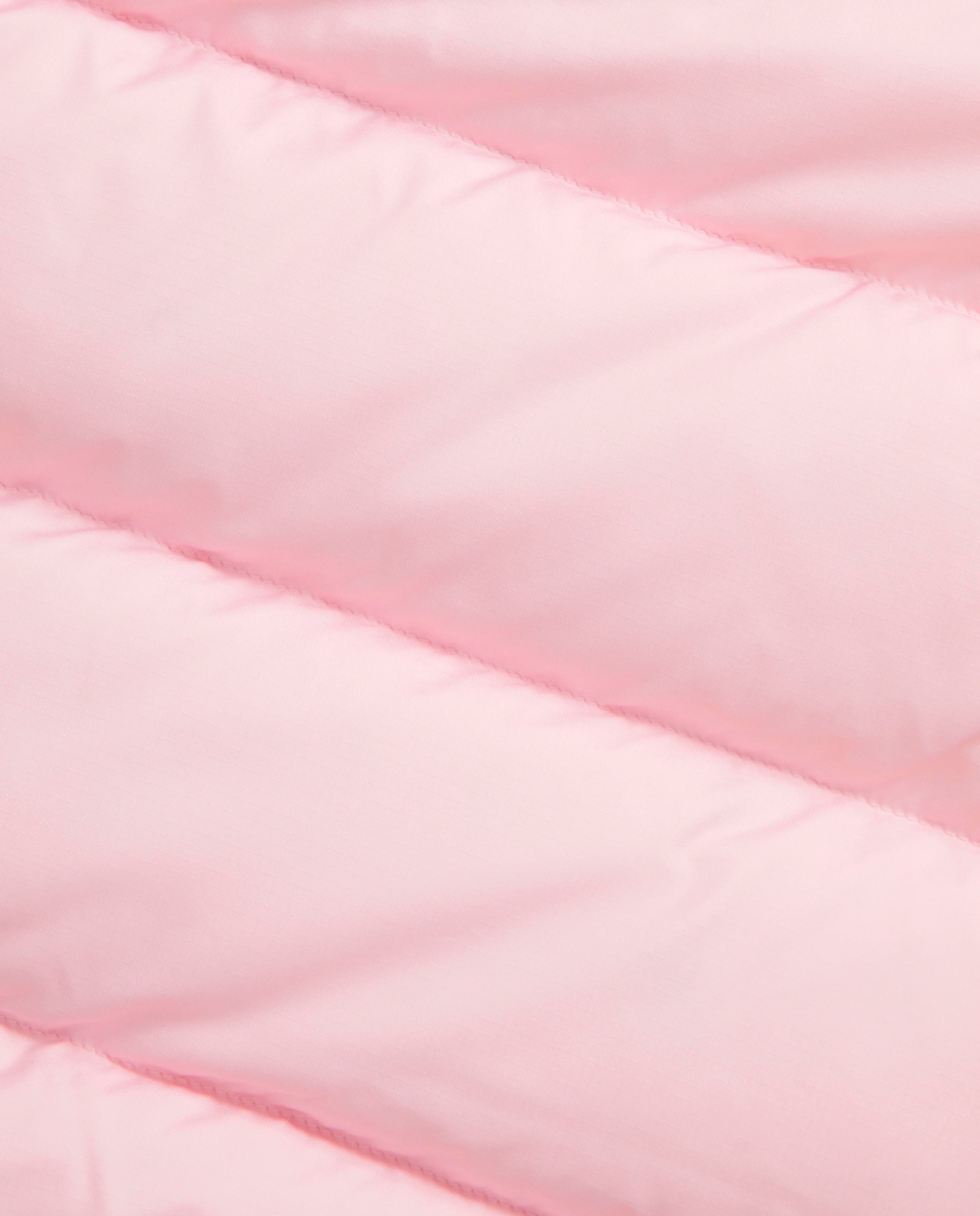 Babygrow Acolchoado de Bebé com Capuz Rosa-4