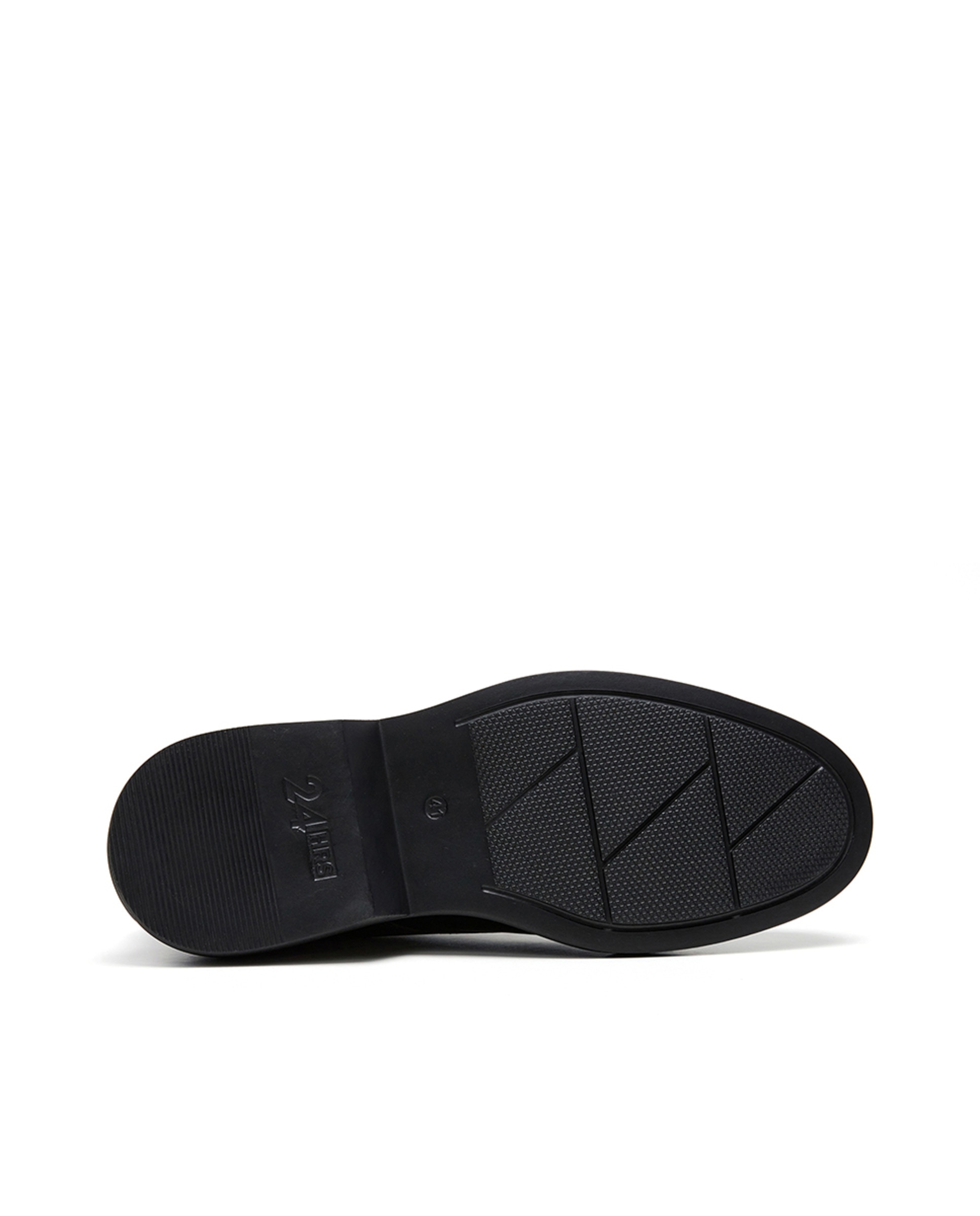 Bluchers em Napa com Elásticos no Peito do Pé - Preto Preto-4