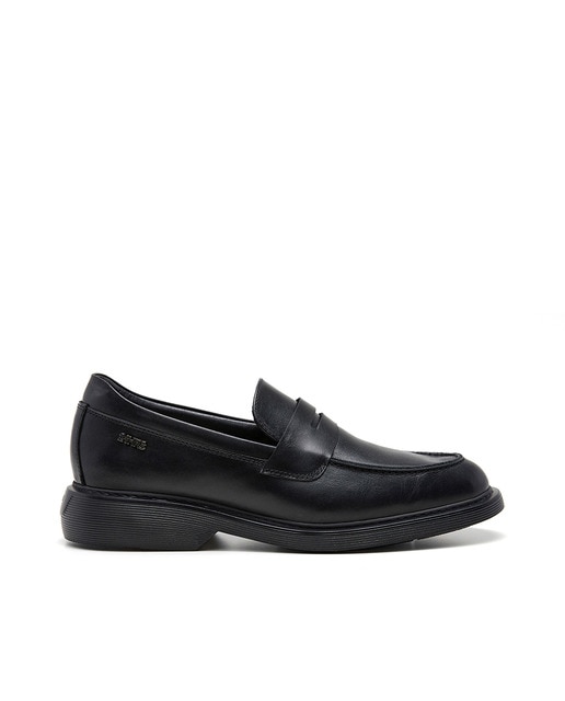 Imagem 0 de Mocassins em Pele com Adorno de Fita Tipo Travessão - Preto