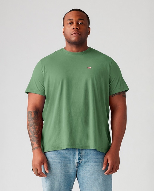 Imagem 0 de T-shirt Tamanhos Grandes de Manga Curta com Gola Redonda