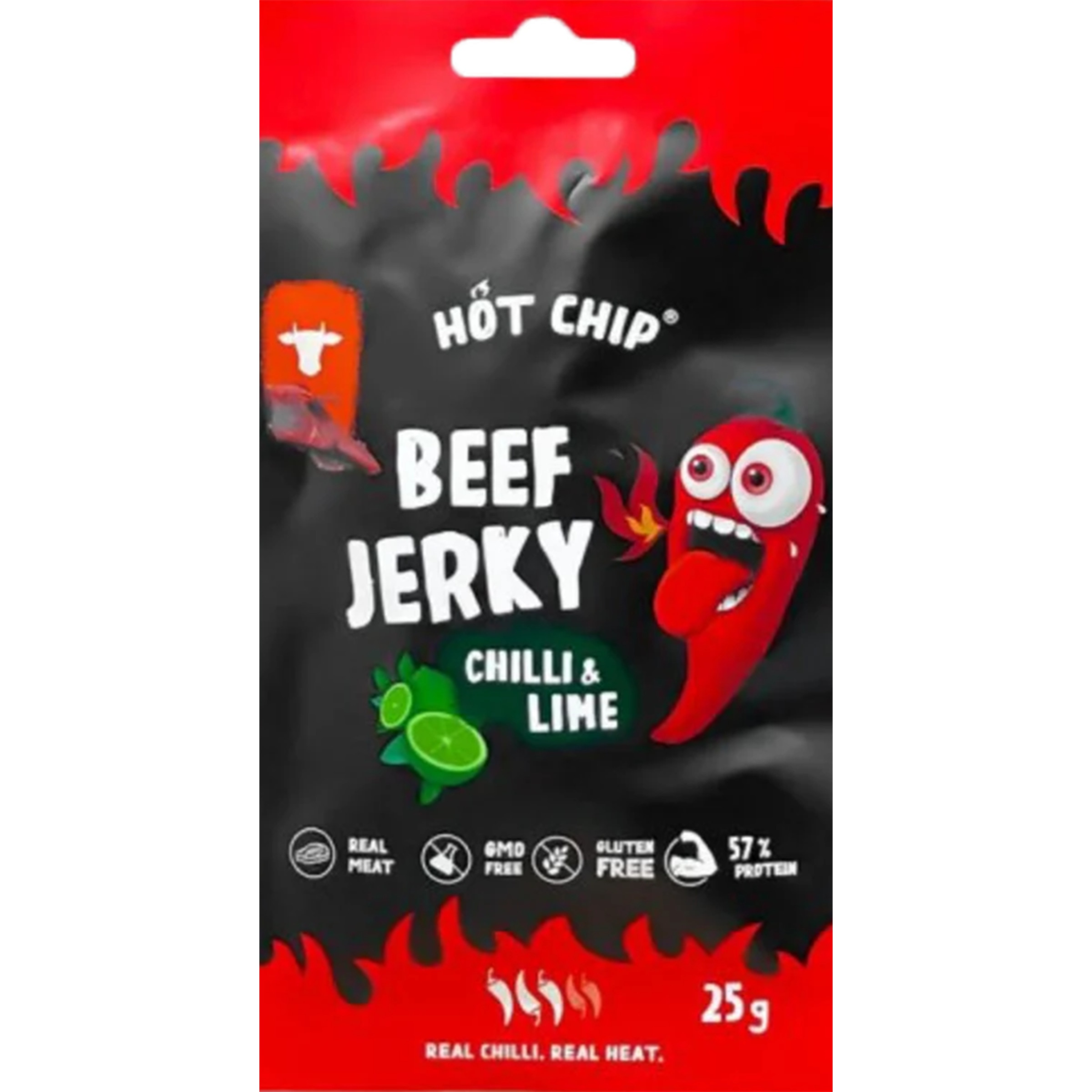 Snack Jerry Chilly e Lima embalagem 25 g