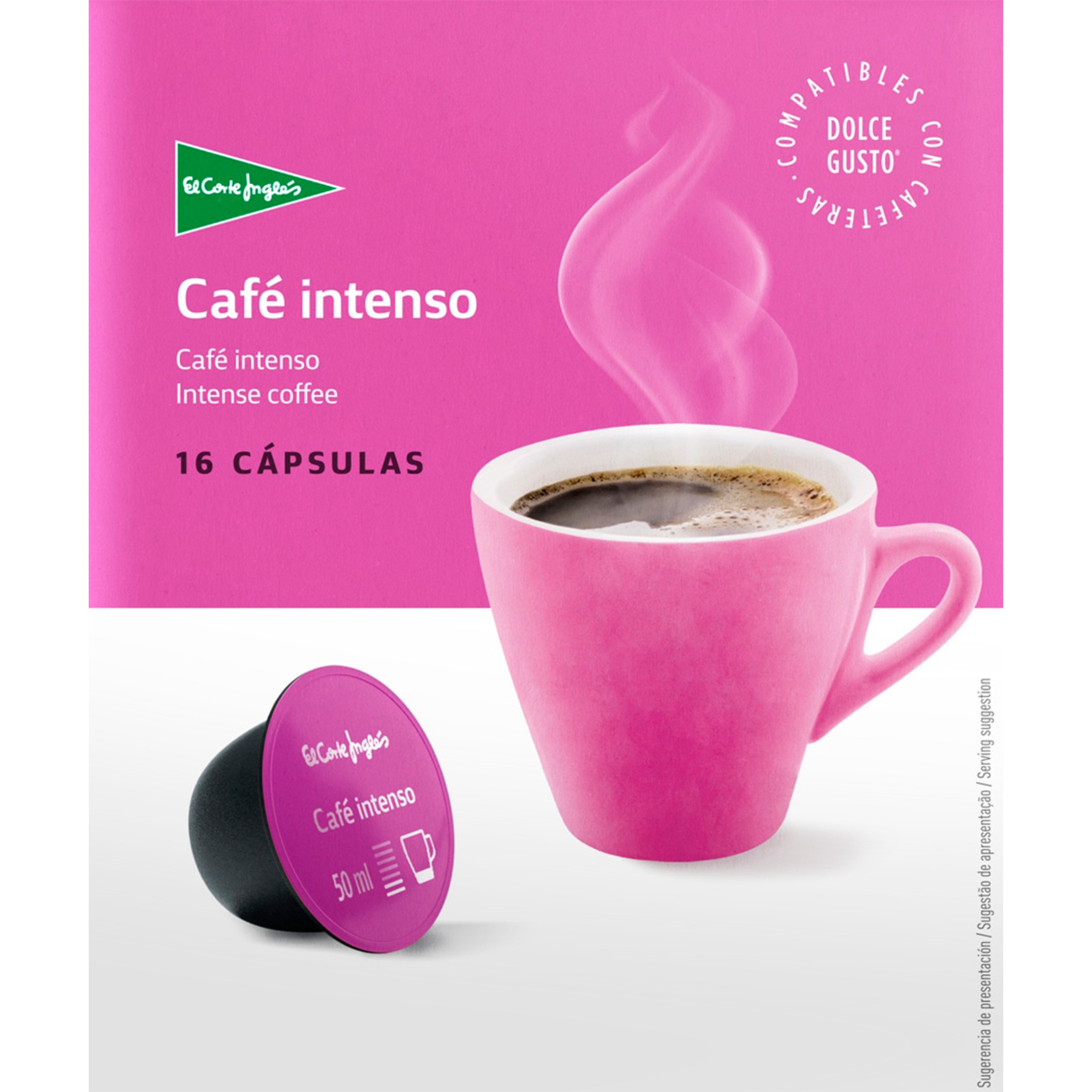 Cápsula Café Intenso embalagem 16 unidades