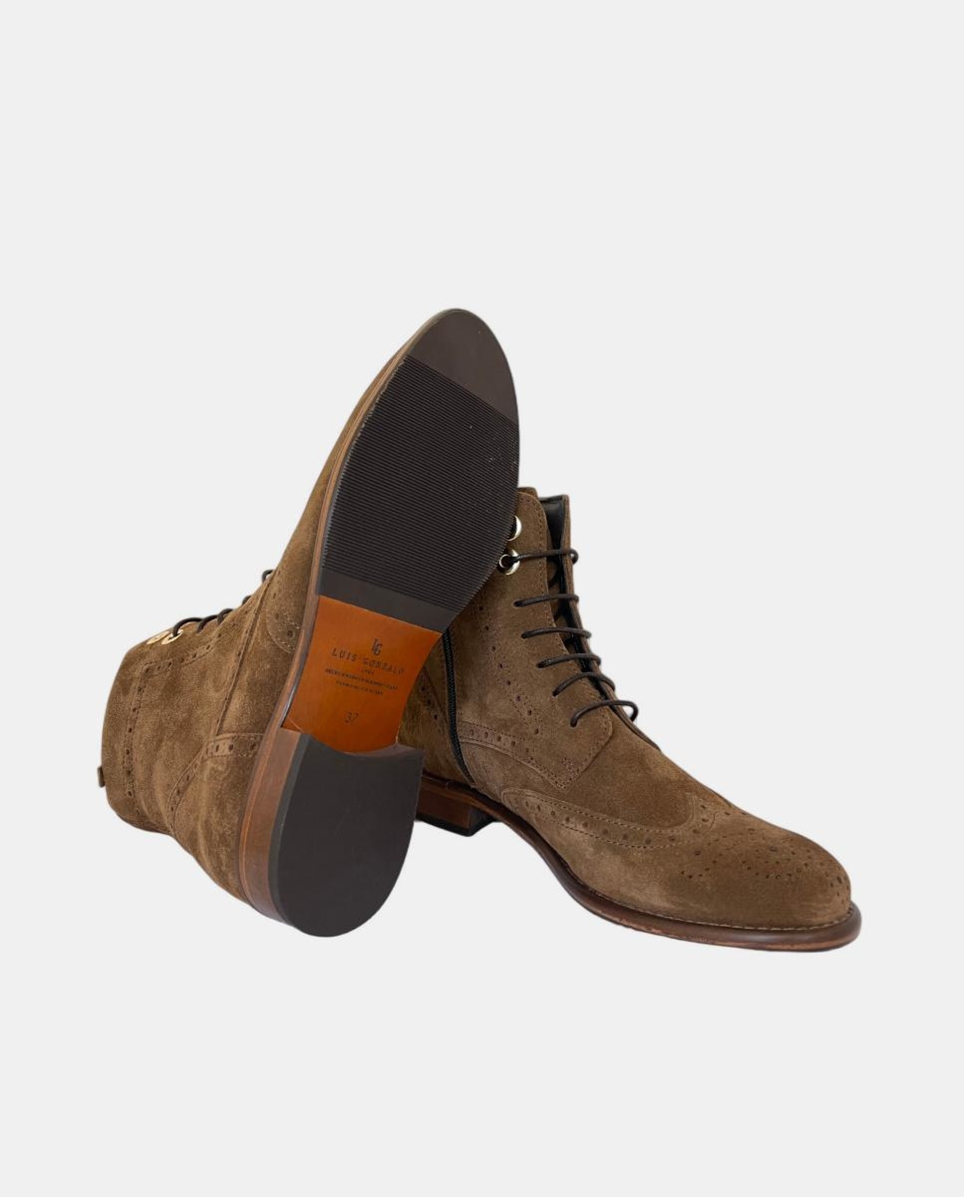 Botins em Croute com Atacadores Couro-3