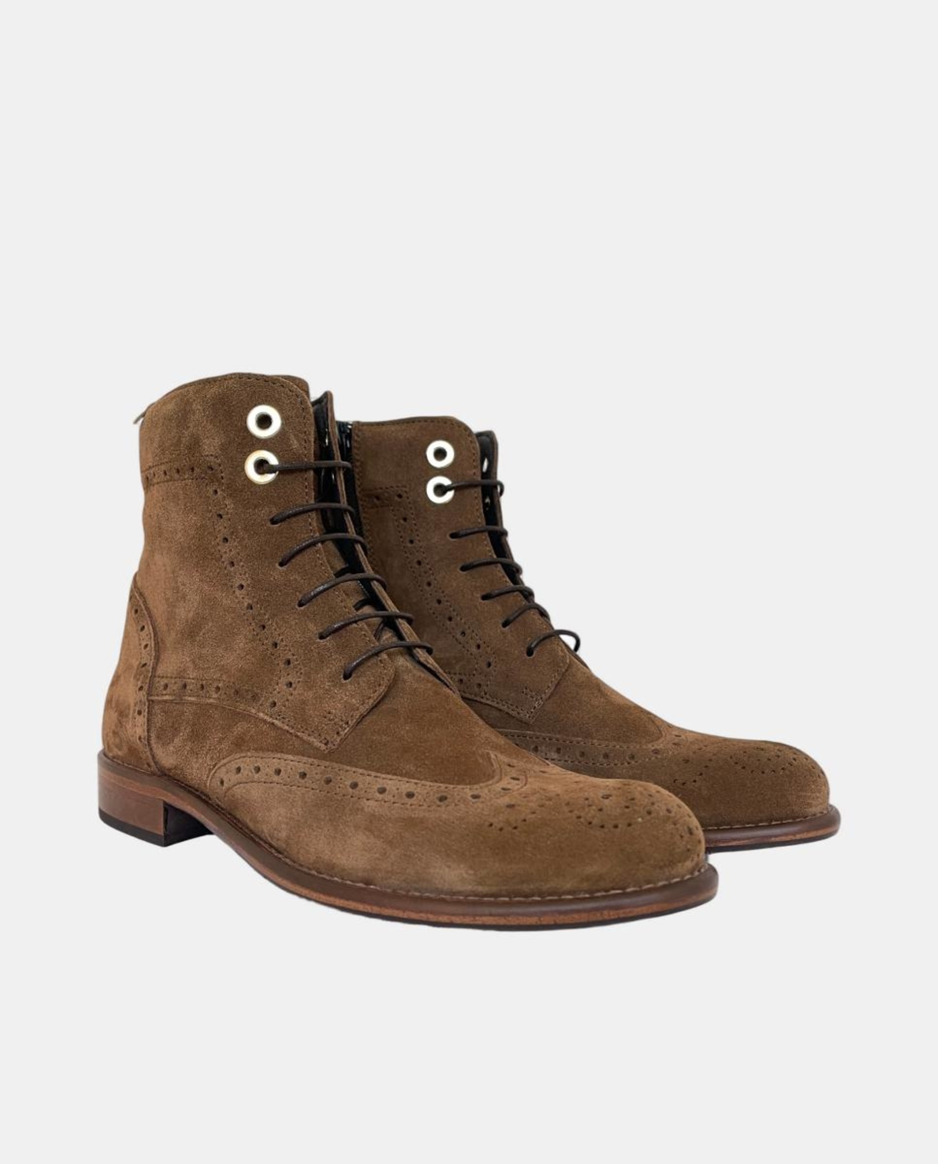 Botins em Croute com Atacadores Couro-2