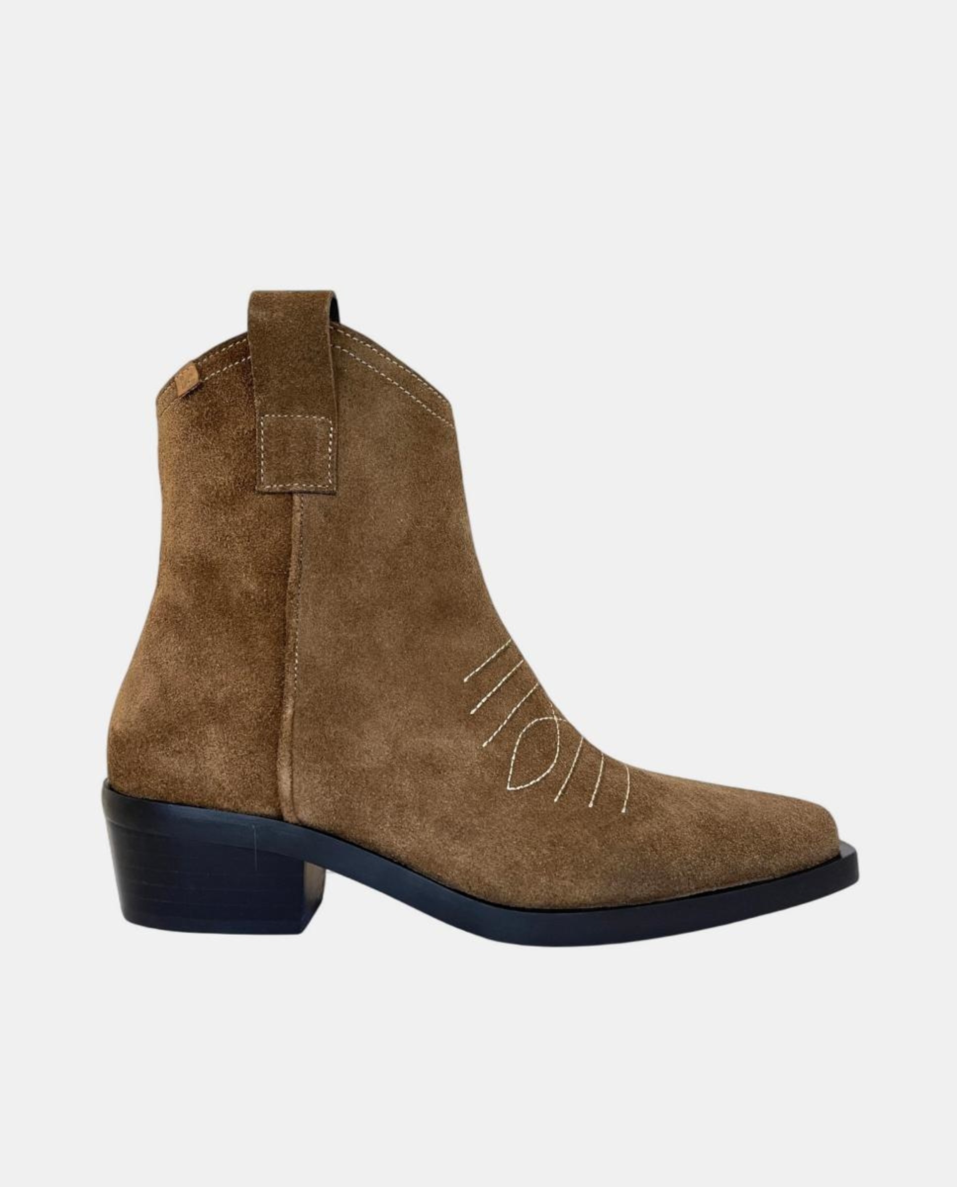 Botins em Croute com Salto Cowboy Couro-1
