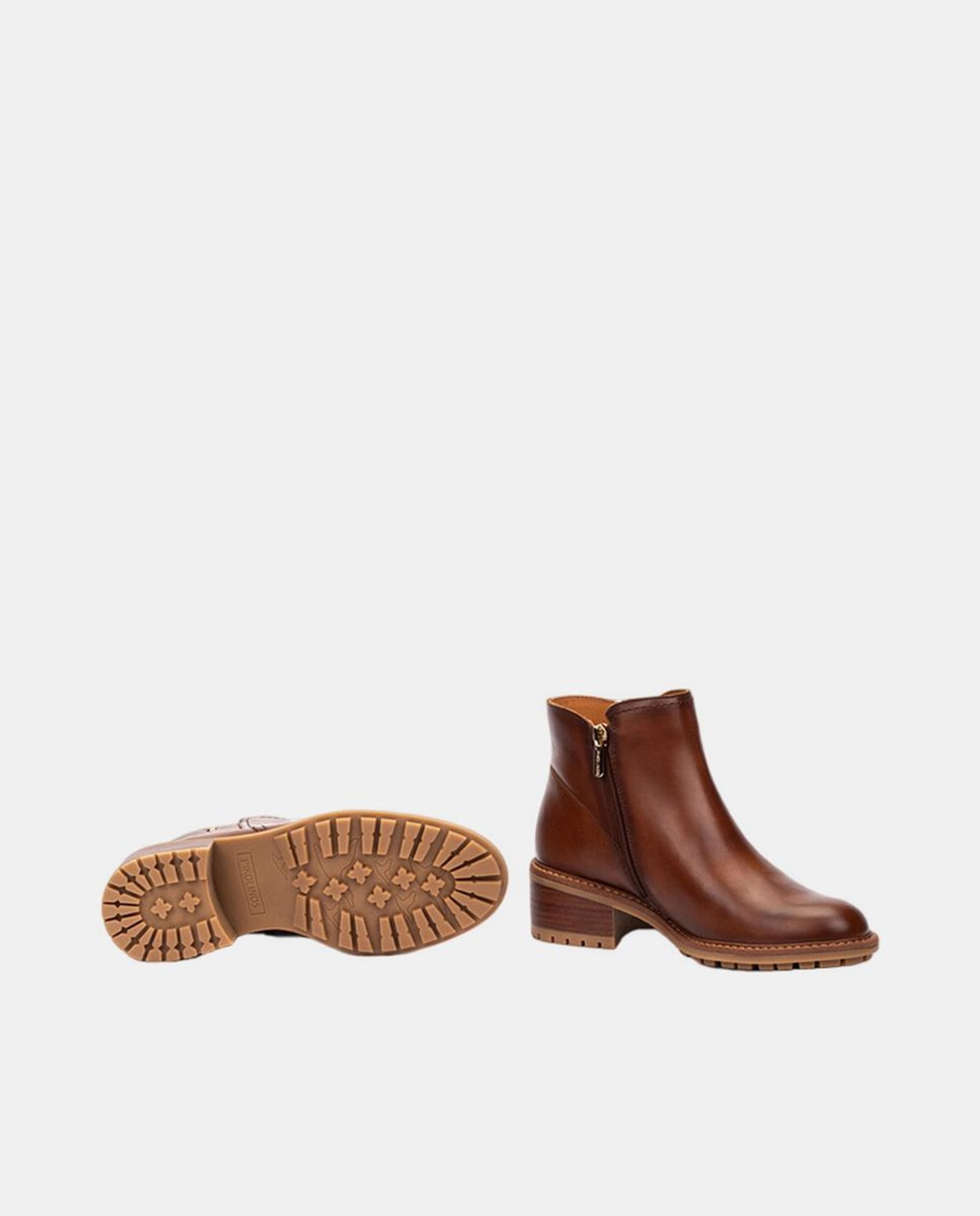 Botins em Pele - Castanho Castanho-6