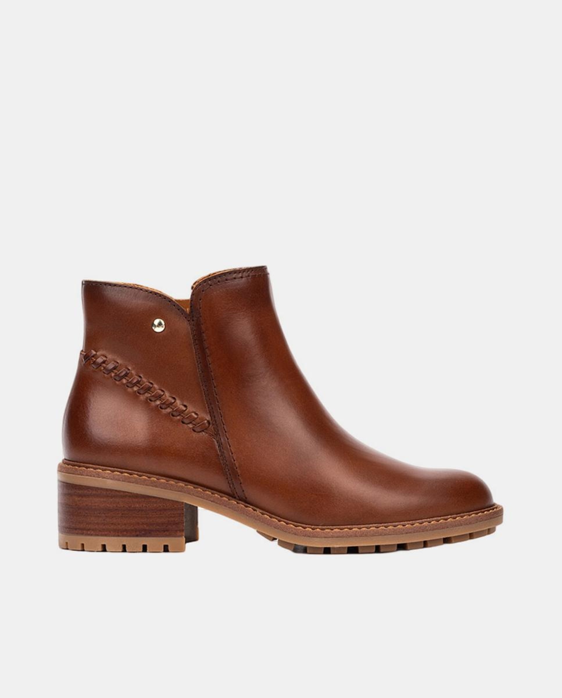 Botins em Pele - Castanho Castanho-1