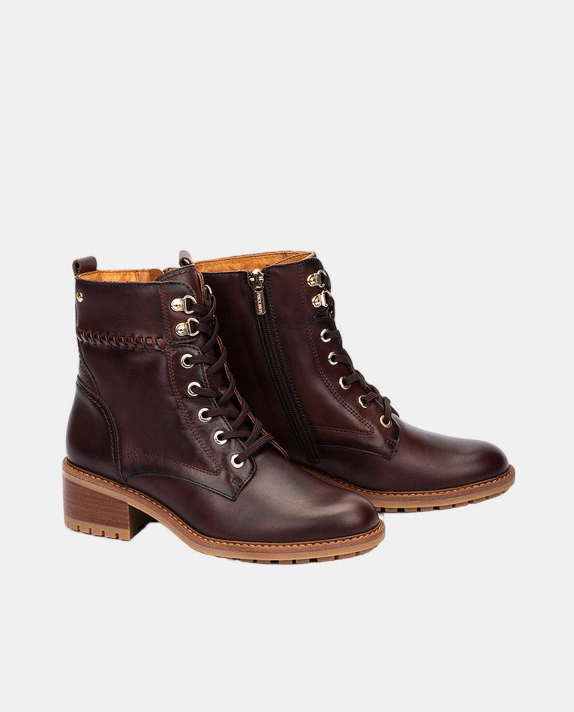 Botins em Pele - Castanho Castanho-escuro-6