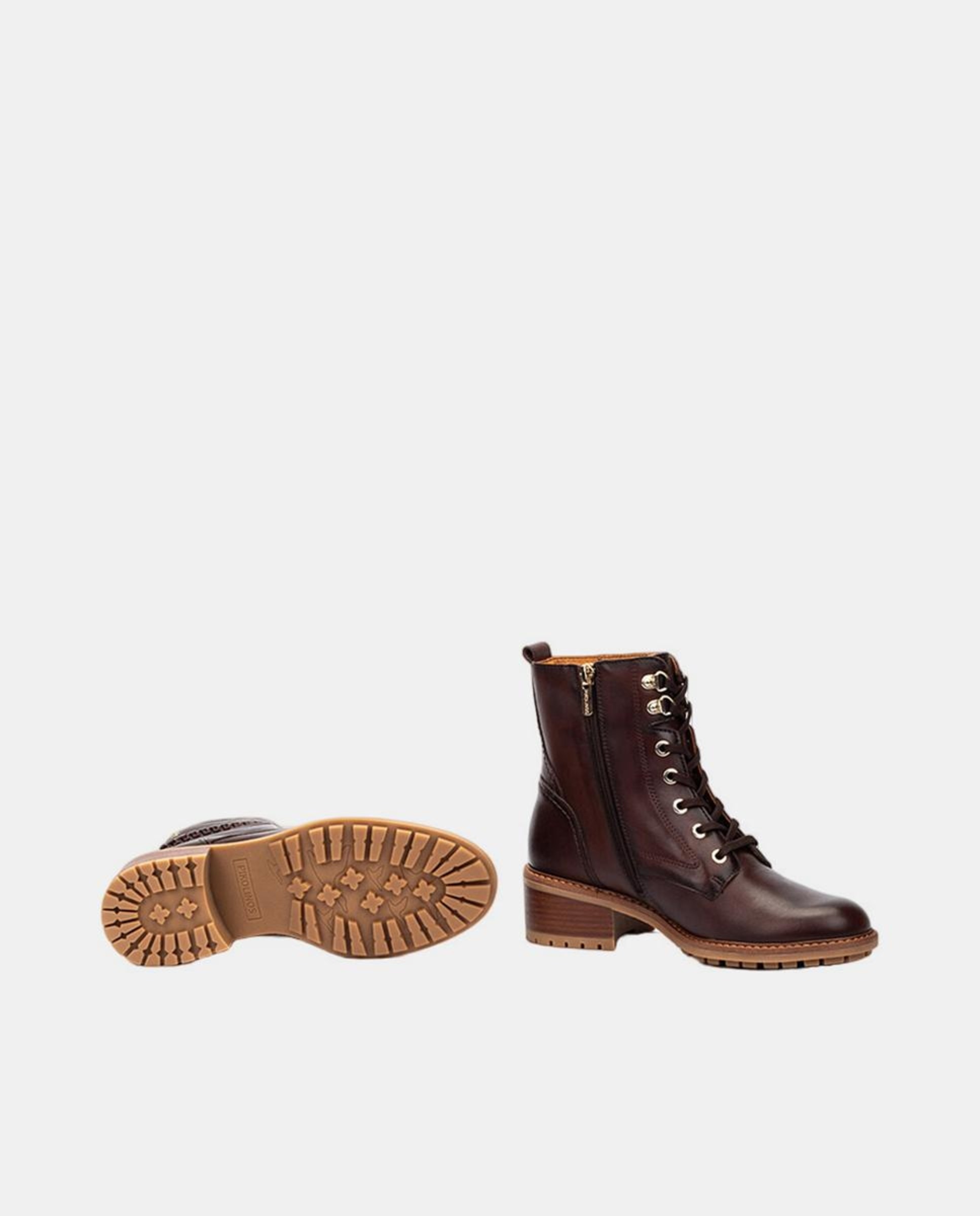 Botins em Pele - Castanho Castanho-escuro-5