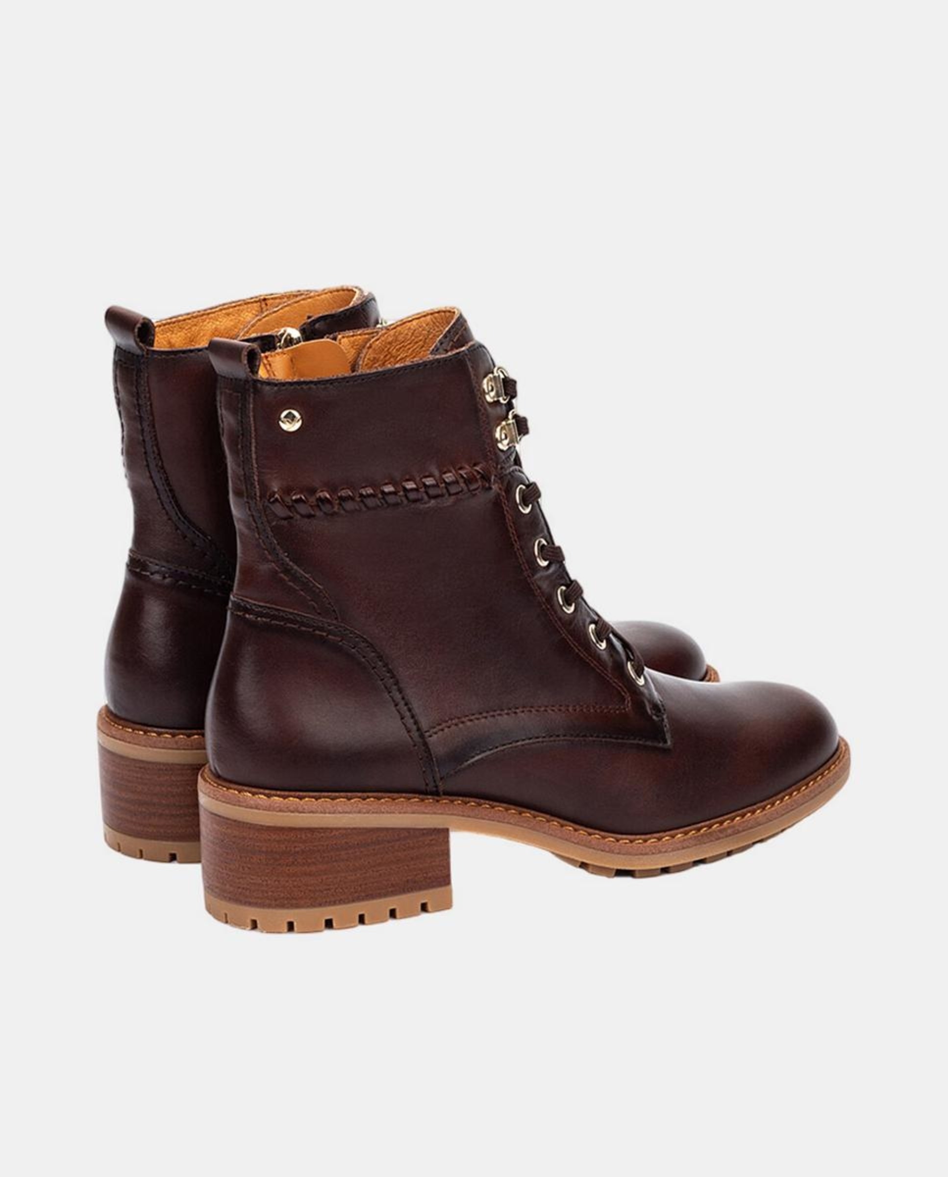 Botins em Pele - Castanho Castanho-escuro-3