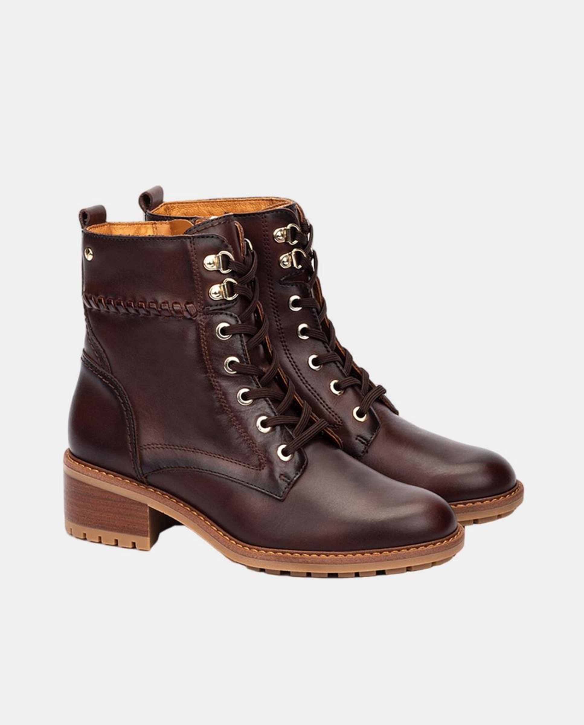 Botins em Pele - Castanho Castanho-escuro-2
