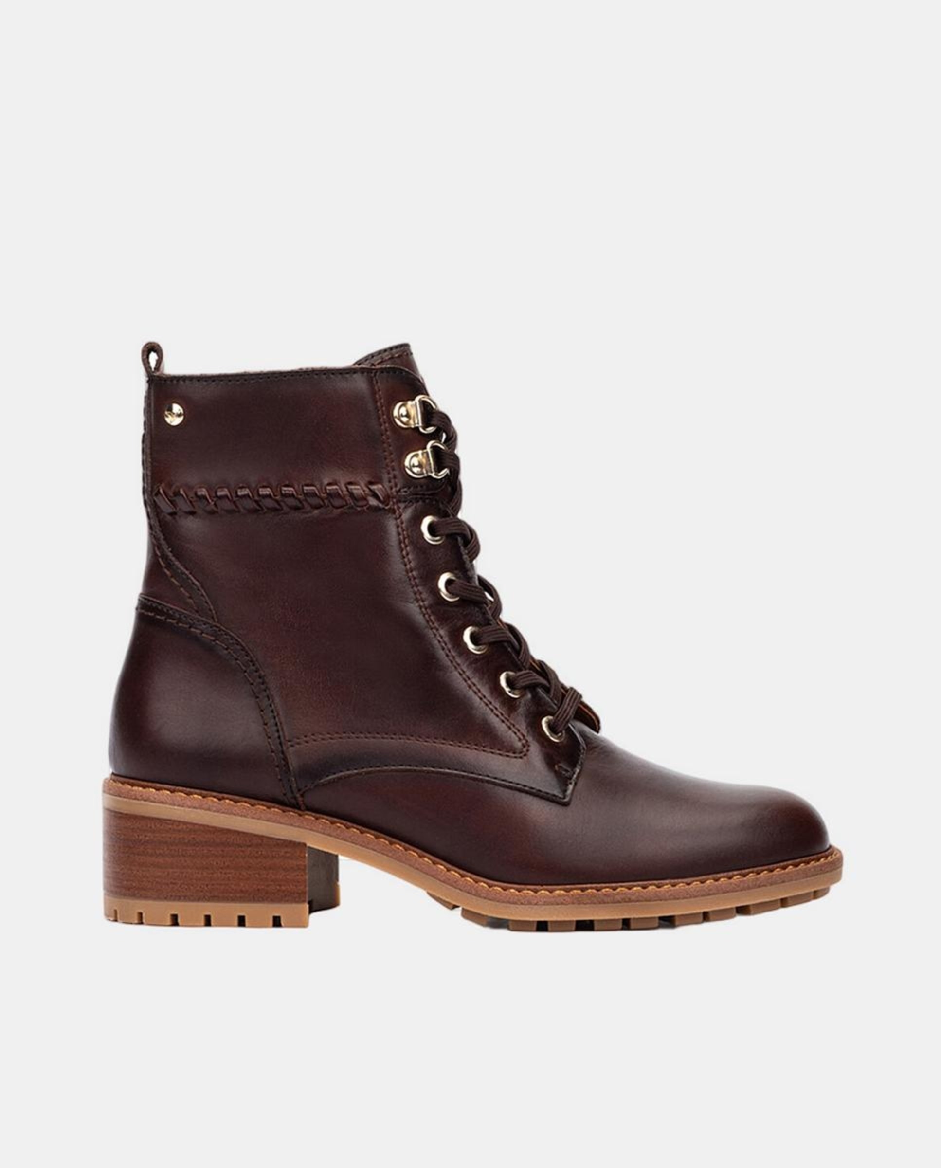 Botins em Pele - Castanho Castanho-escuro-1