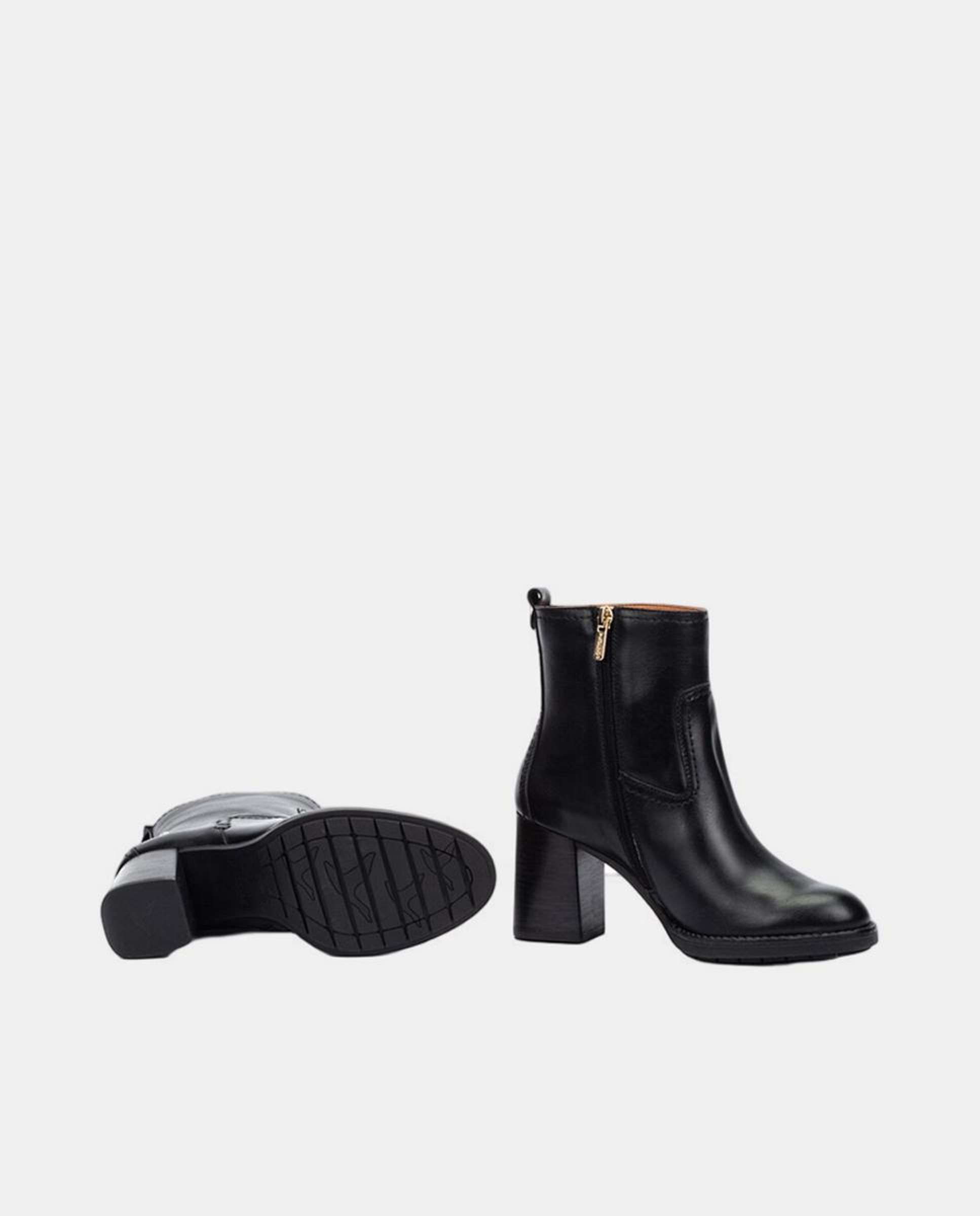 Botins em Pele - Castanho Preto-5