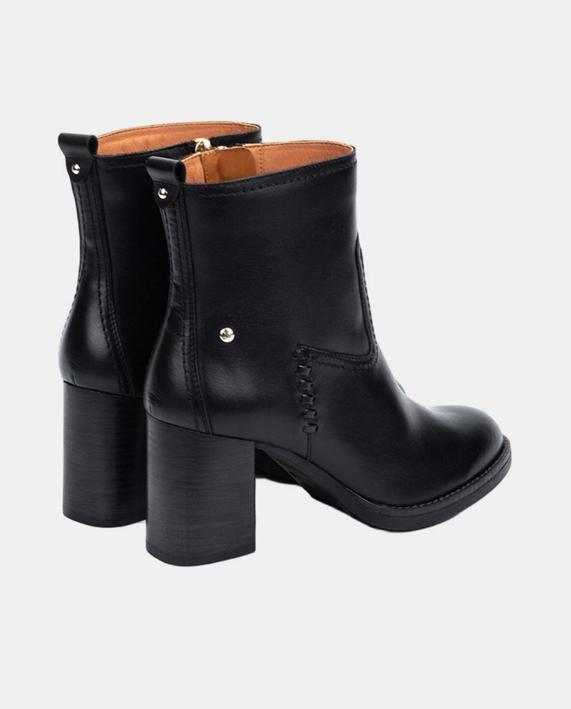 Botins em Pele - Castanho Preto-3