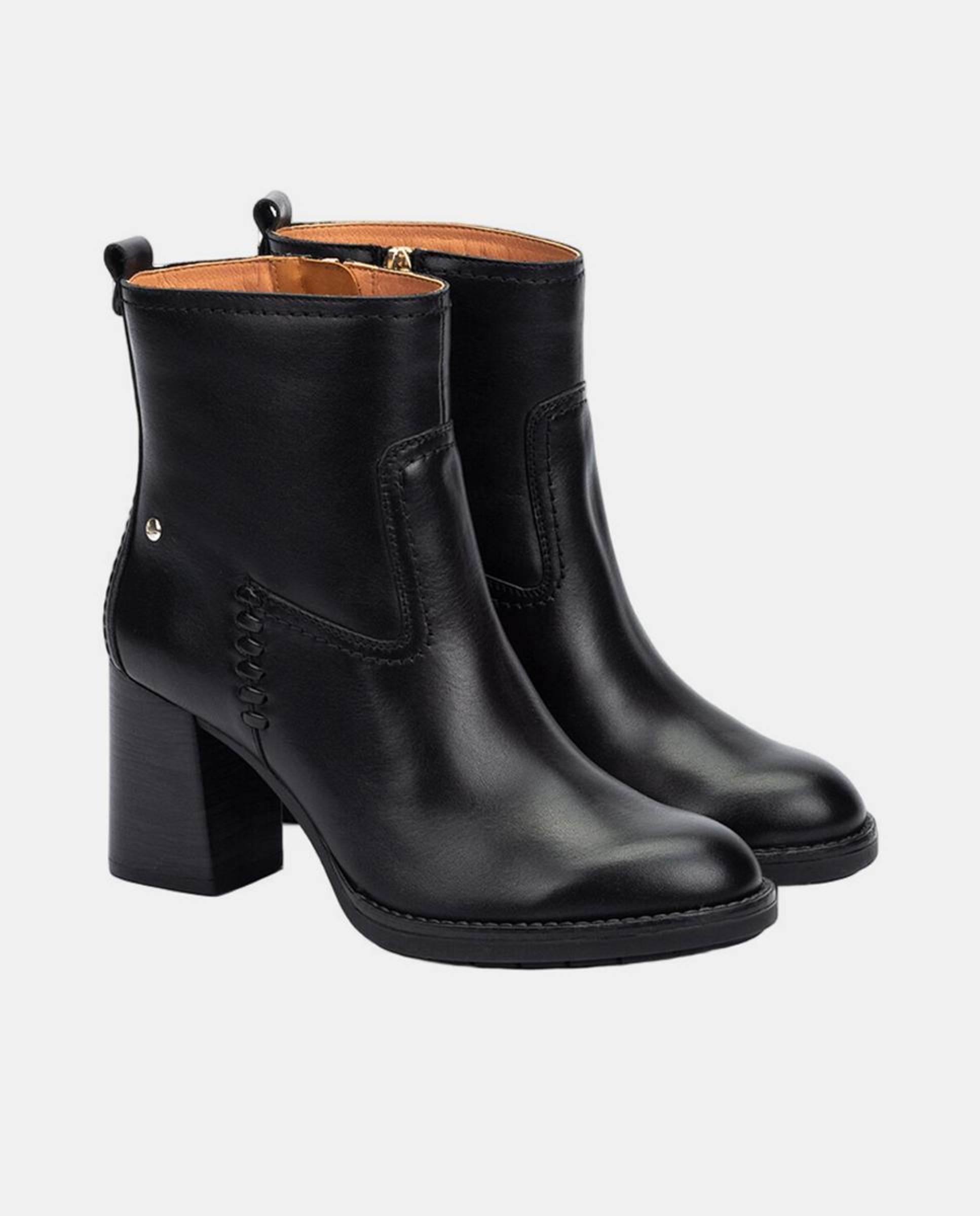Botins em Pele - Castanho Preto-2