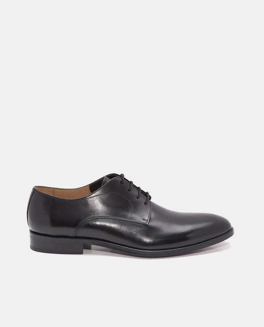 Imagem 0 de Sapatos de Atacadores com Pala Lisa e em Pele