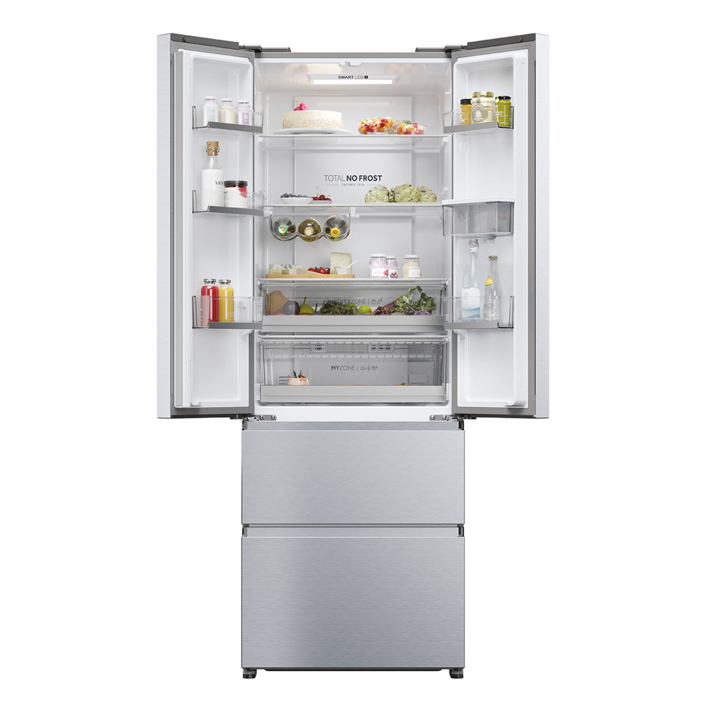 Frigorífico americano Haier Total No Frost FD 70 Series 5 - HFR5720EWMG Inox-2