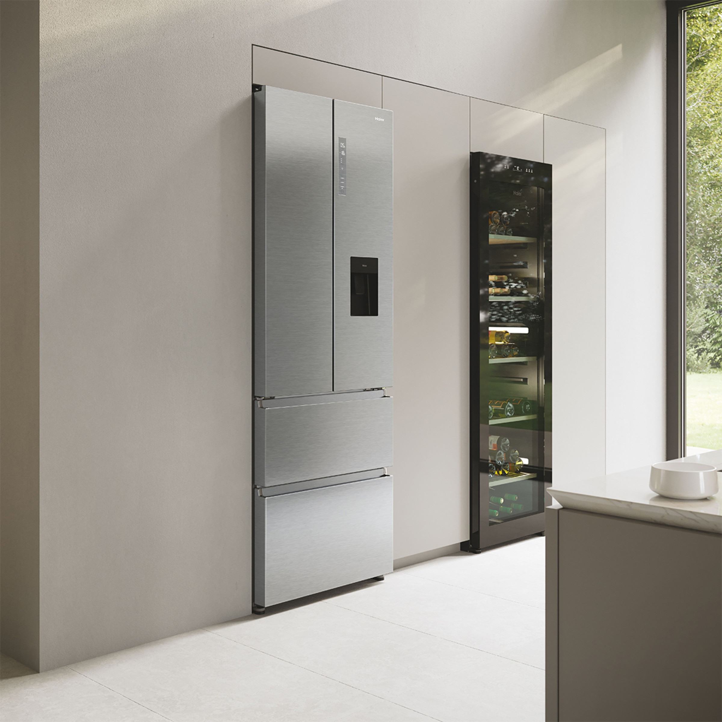Frigorífico americano Haier Total No Frost FD 70 Series 5 - HFR5720EWMG Inox-11