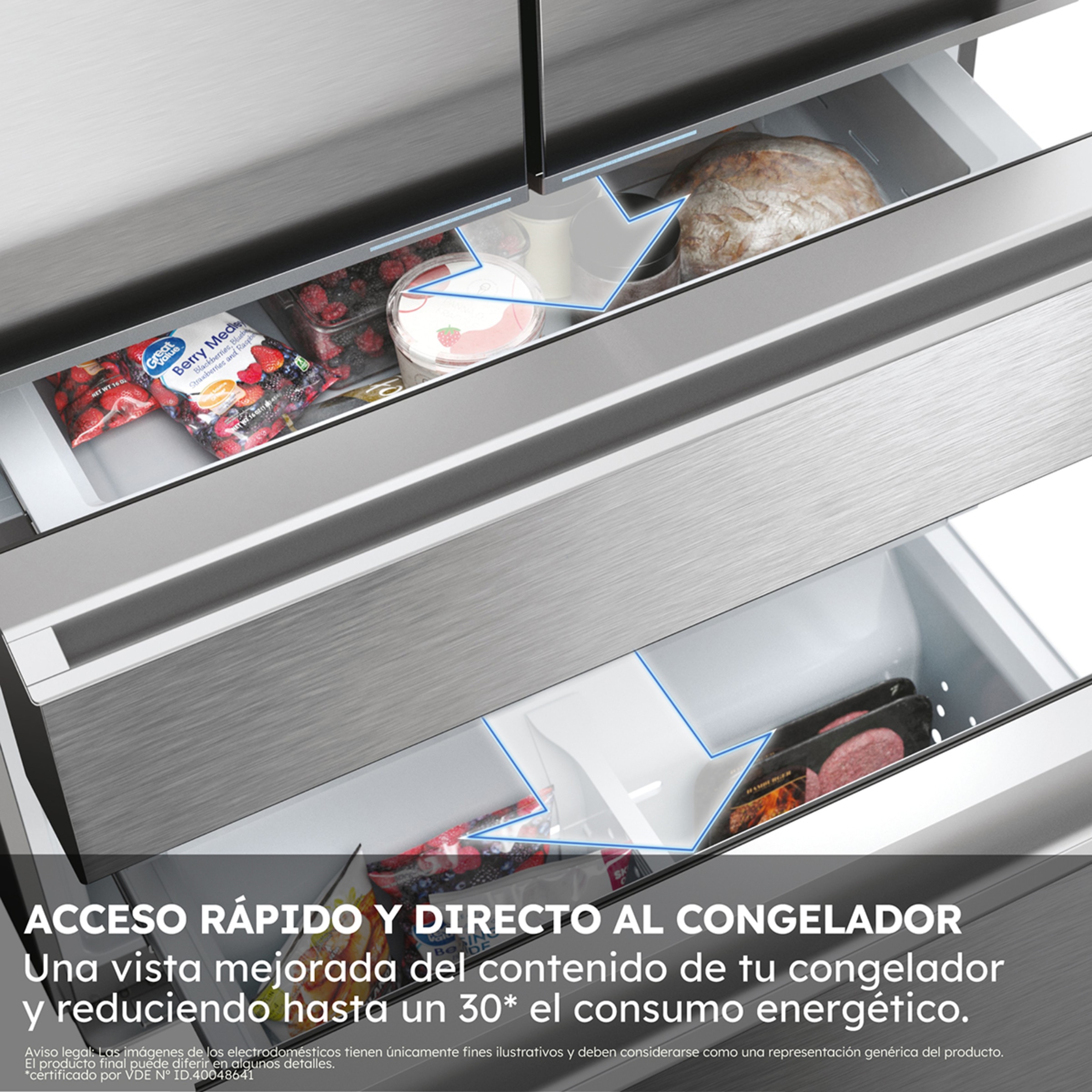 Frigorífico americano Haier Total No Frost FD 70 Series 5 - HFR5720EWMG Inox-10