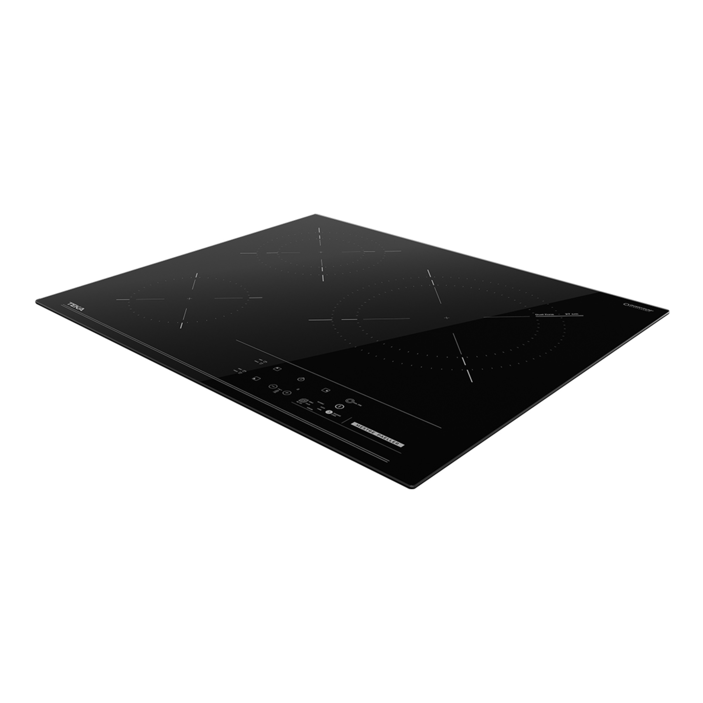 Placa vitrocerámica Teka con 3 zonas de cocción - 63620 TTC Negro-4