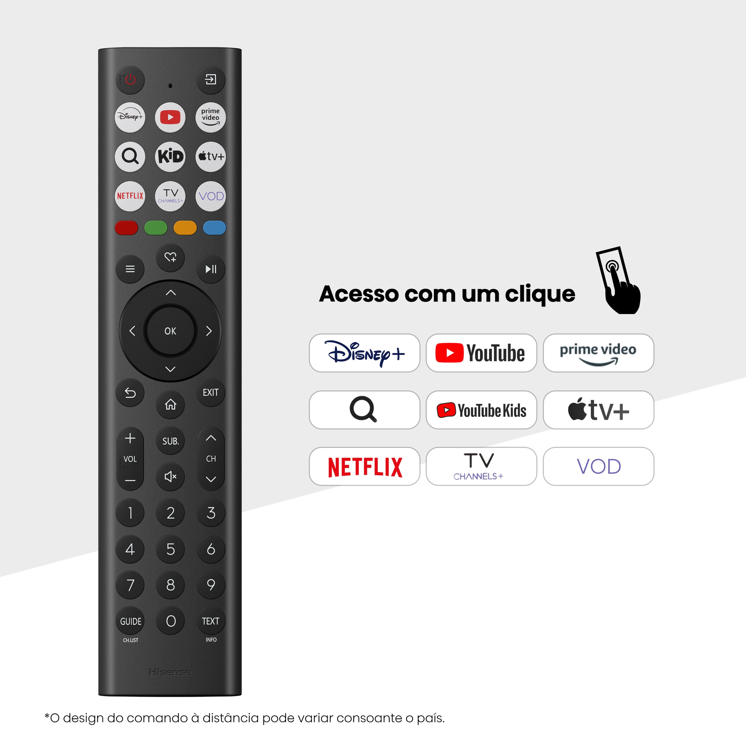 TV QLED Hisense 40" 40A5Q, Smart TV Preto-10