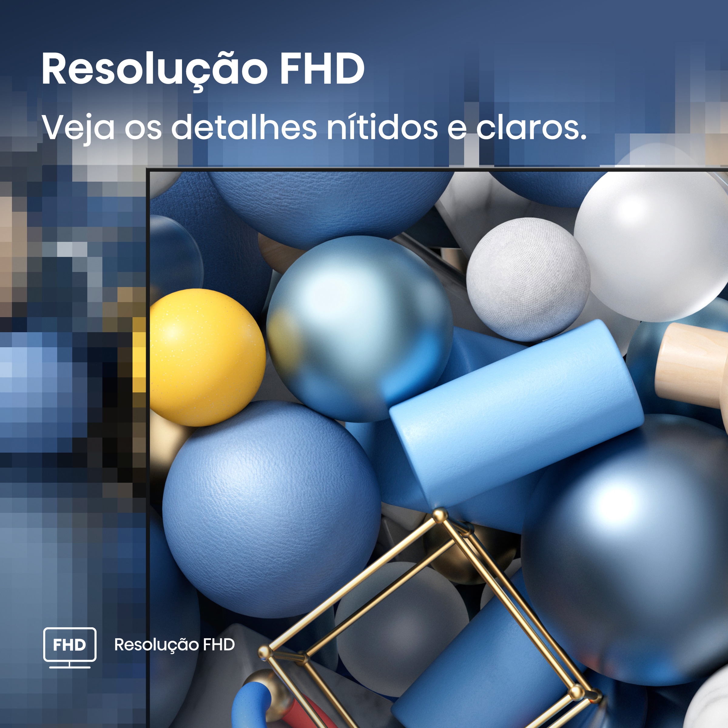 TV QLED Hisense 40" 40A5Q, Smart TV Preto-8