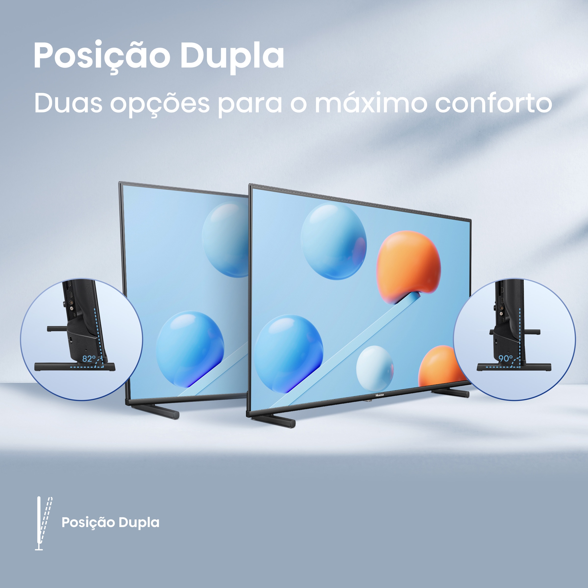 TV QLED Hisense 40" 40A5Q, Smart TV Preto-6