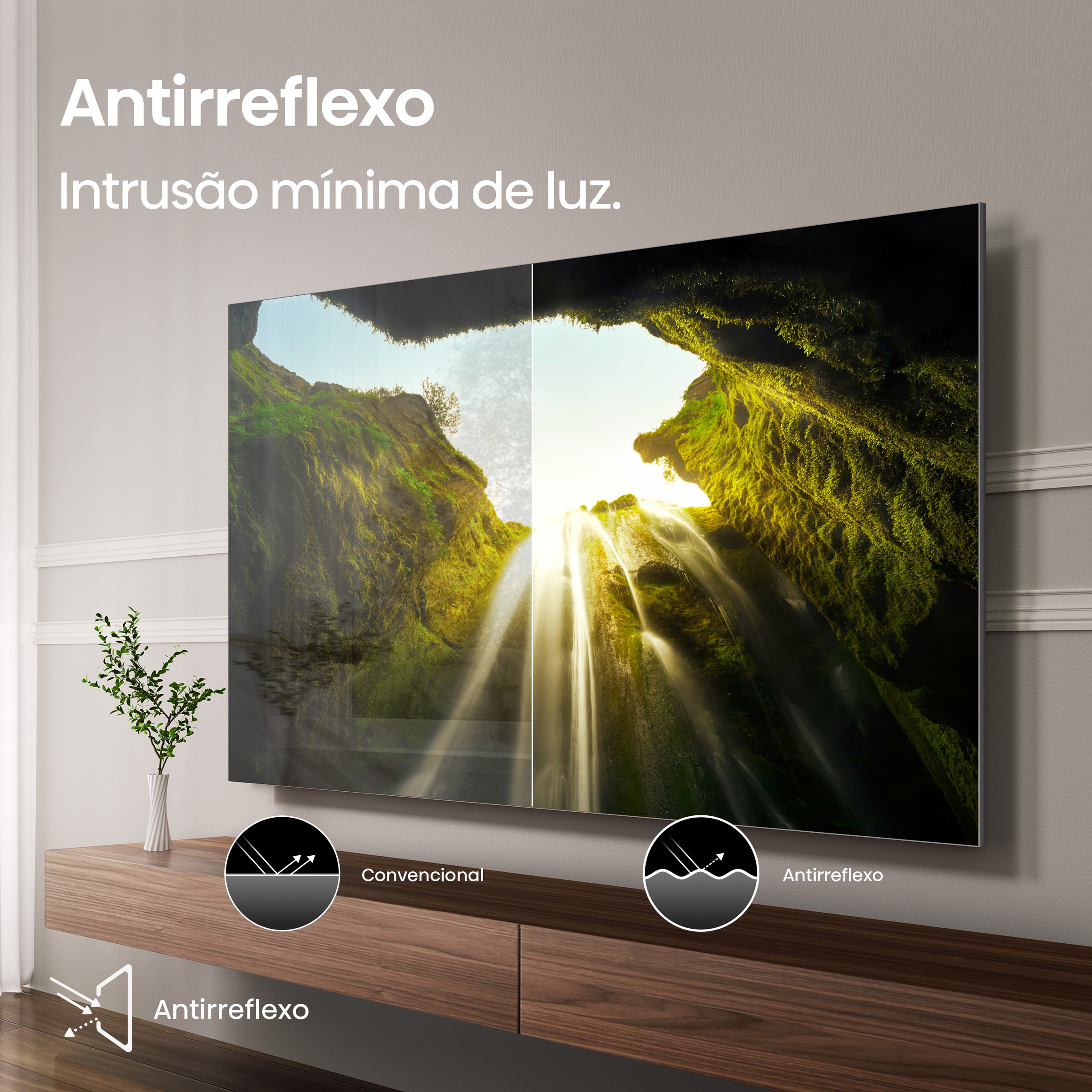 TV MiniLED 164 cm (65") Hisense 65U7Q Pro, UHD 4K, Smart TV Alumínio/Cinzento-carvão-8
