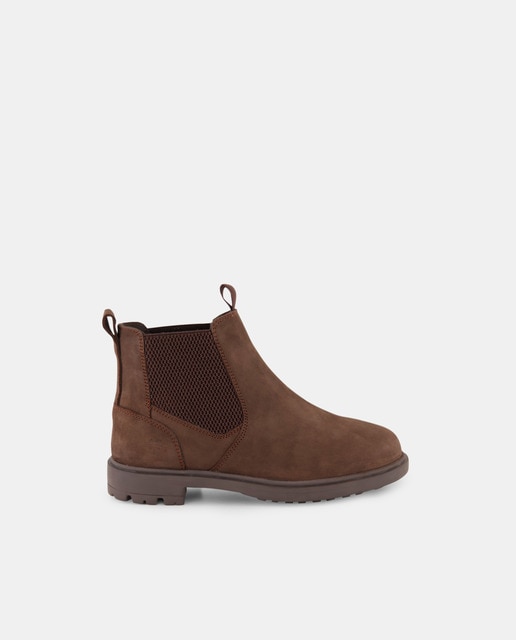 Imagem 0 de Botins Chelsea de Nobuck com Sola Track