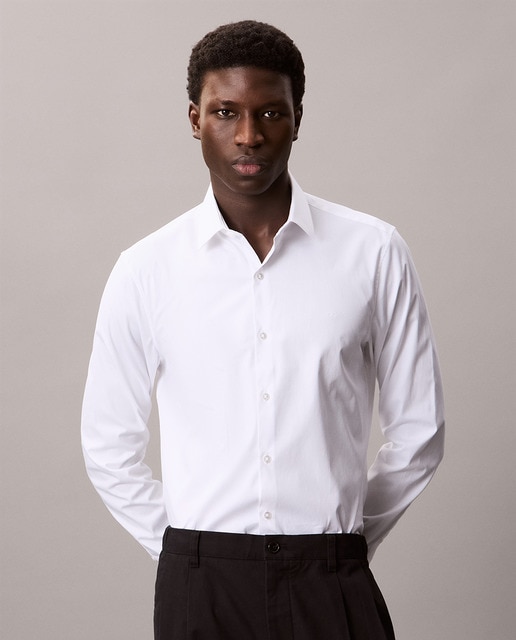 Imagem 0 de Camisa Clássica Slim Fit de Popelina