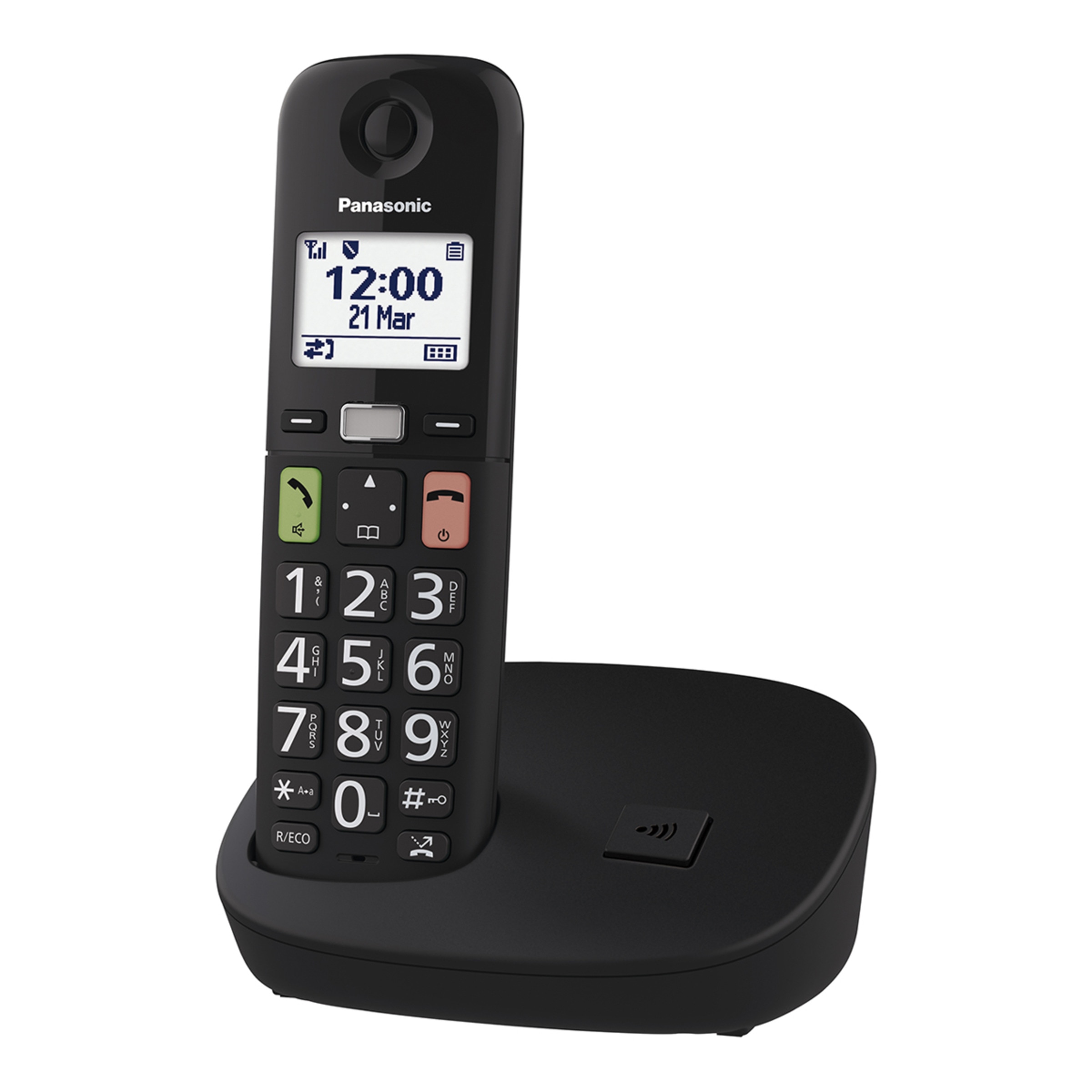 Teléfono DECT inalámbrico Panasonic KX-TGU110EXB, Single Negro-2