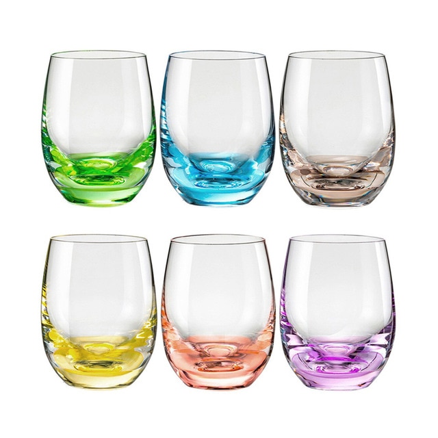 Imagen 0 de Juego de 6 vasos de licor de cristal Rainbow Bohemia