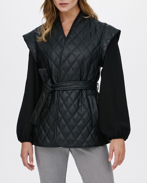 Imagen 0 de Chaleco de mujer acolchado encerado