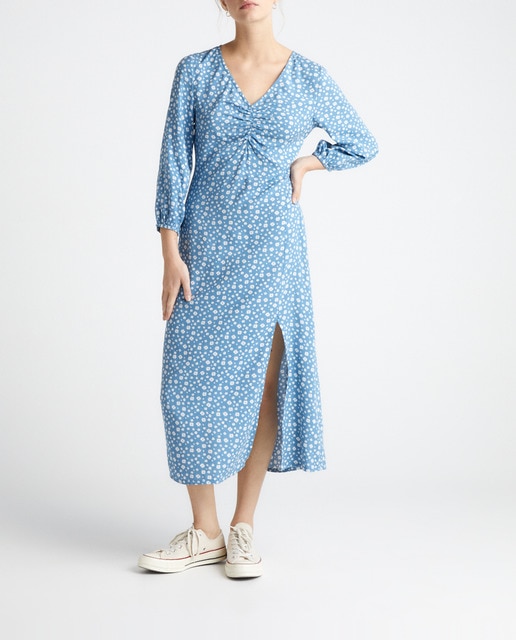 Imagen 0 de Vestido midi manga larga