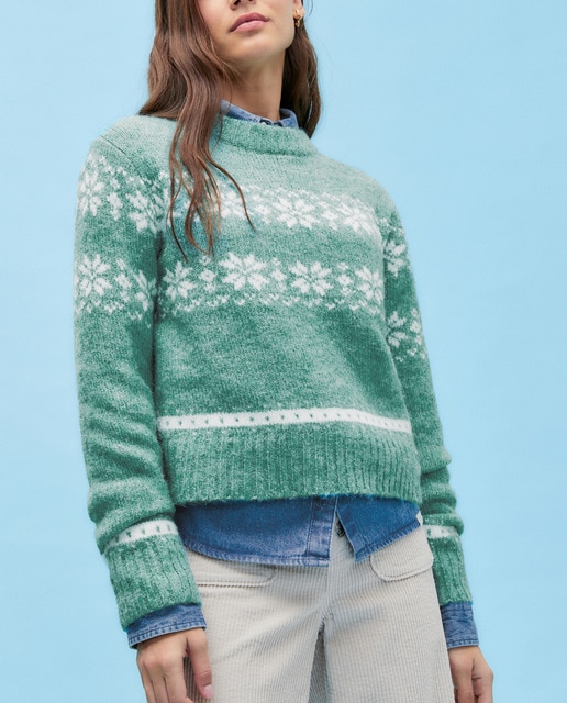 Imagen 0 de Jersey de mujer jacquard all over