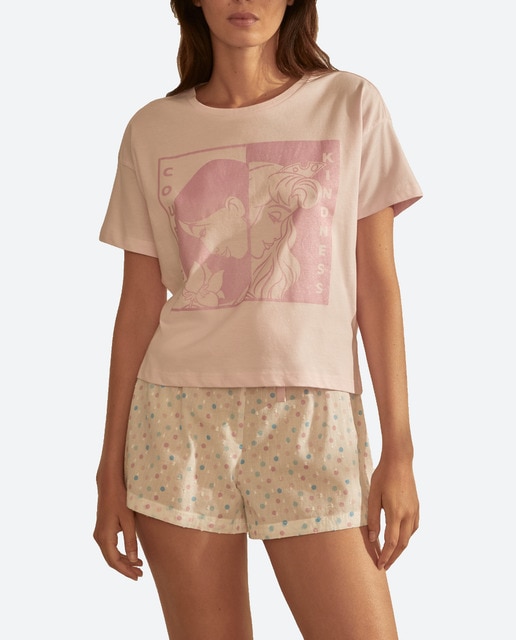 Imagen 0 de Camiseta Pijama Mujer Princesas Disney