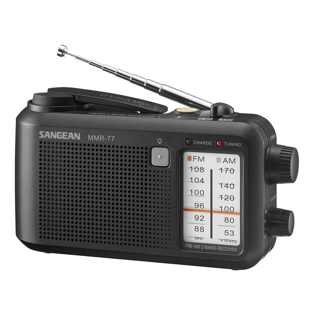 Imagen 0 de Radio de Emergencia Sangean MMR-77 negro mate, AM/FM