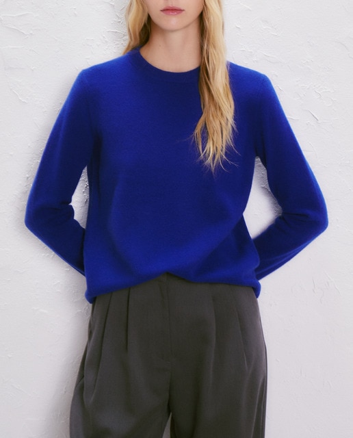 Imagen 0 de Jersey de mujer cuello caja lana con cashmere