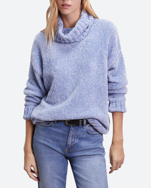 Imagen 0 de Jersey de mujer cuello vuelto chenilla