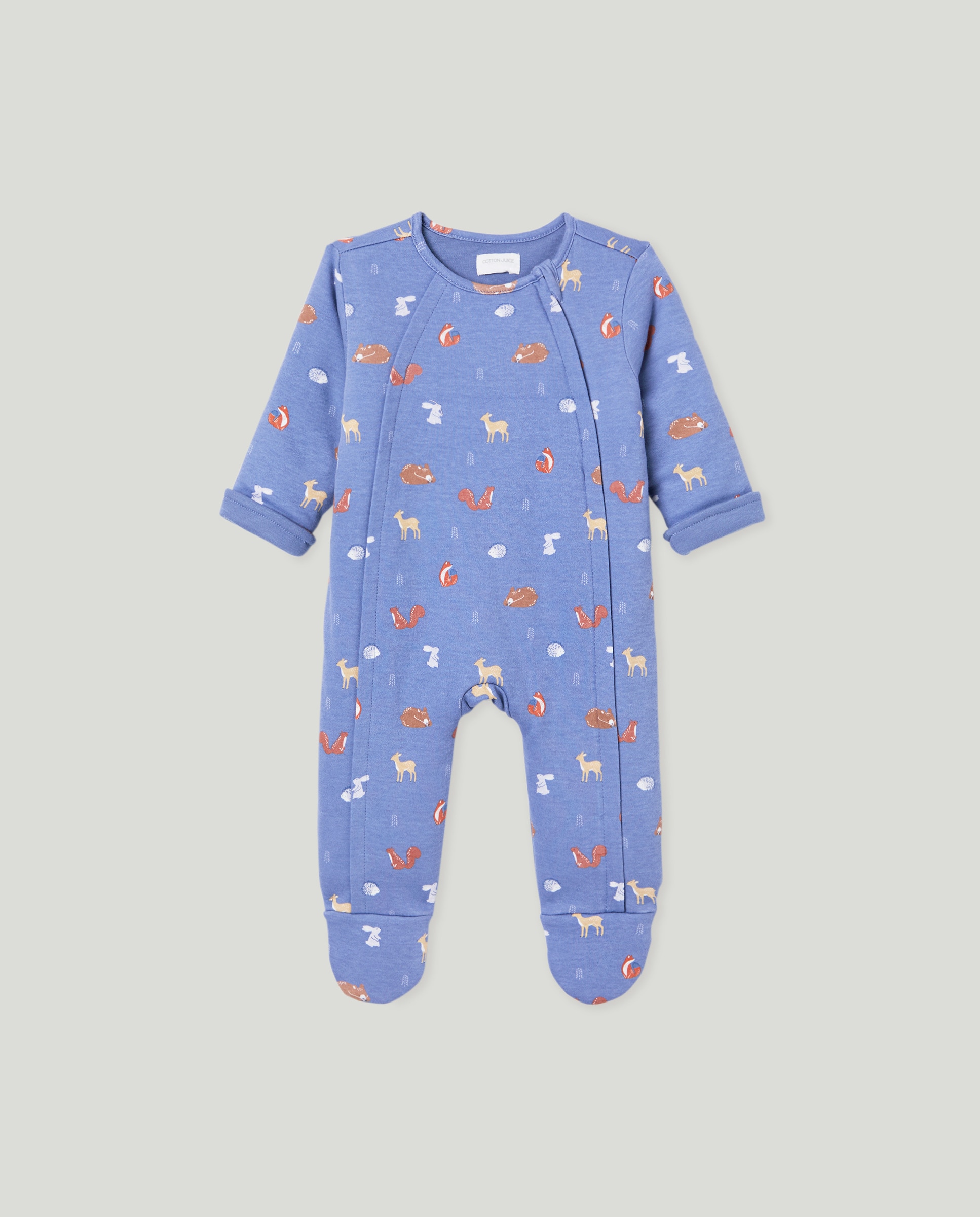 Pijama de Bebé com Desenhos Azul-1
