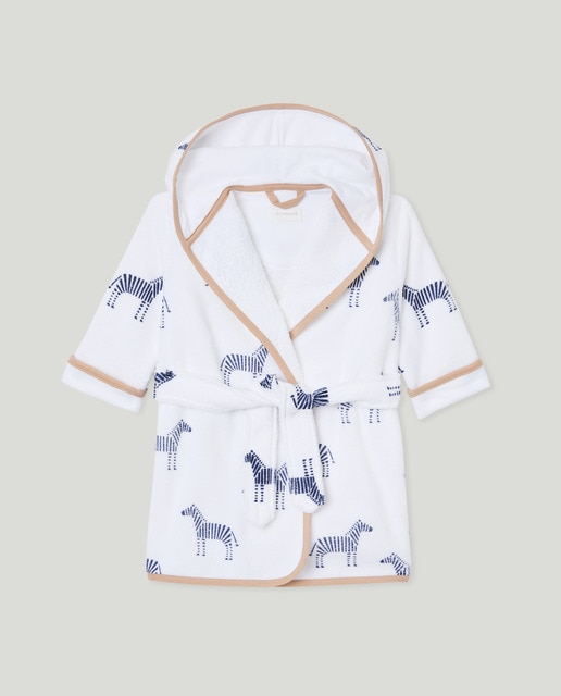 Imagen 0 de Albornoz estampado cebras de bebé niño