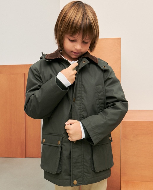 Imagen 0 de Parka encerada interior cuadros de niño