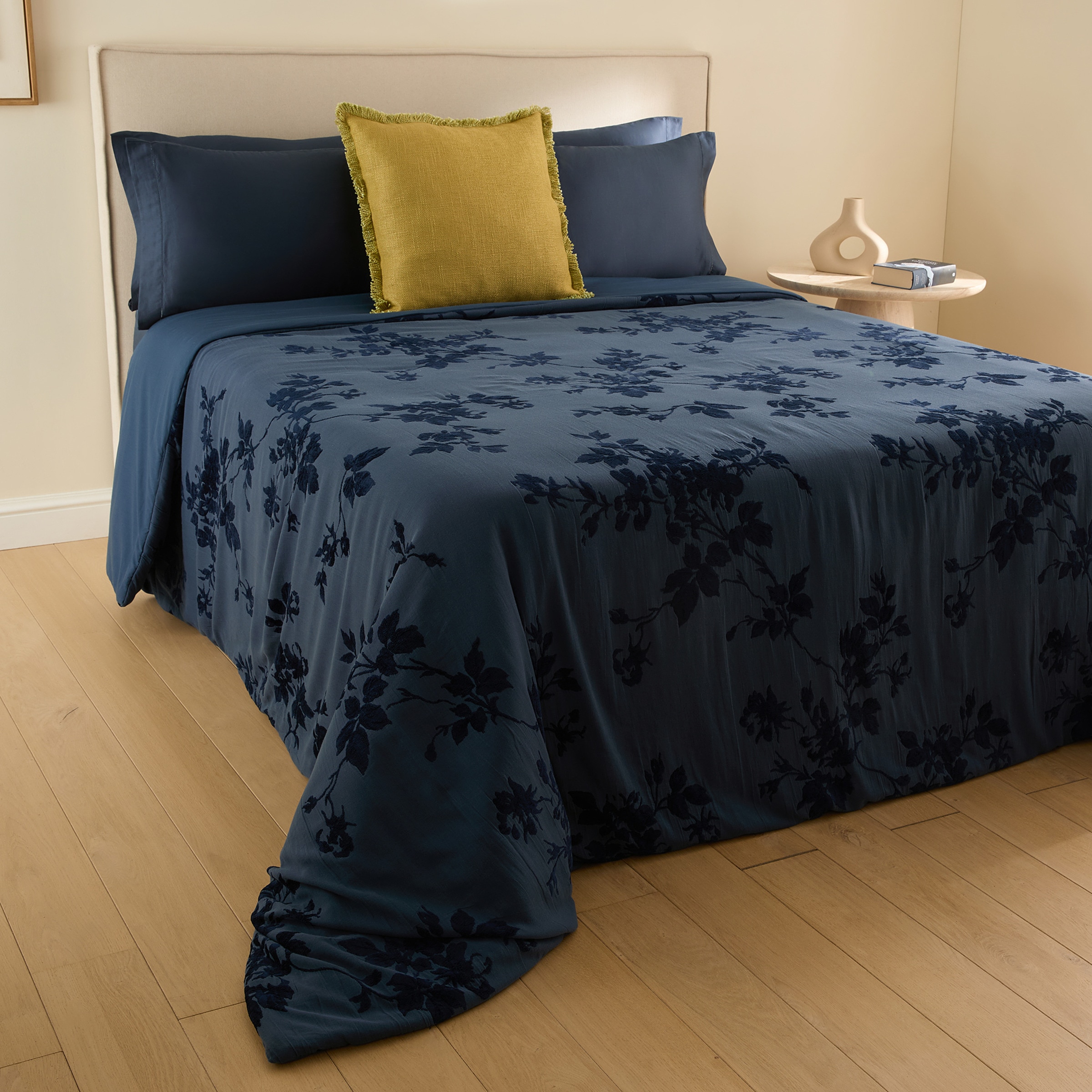 Edredão de Algodão e Viscose Asher Azul-1