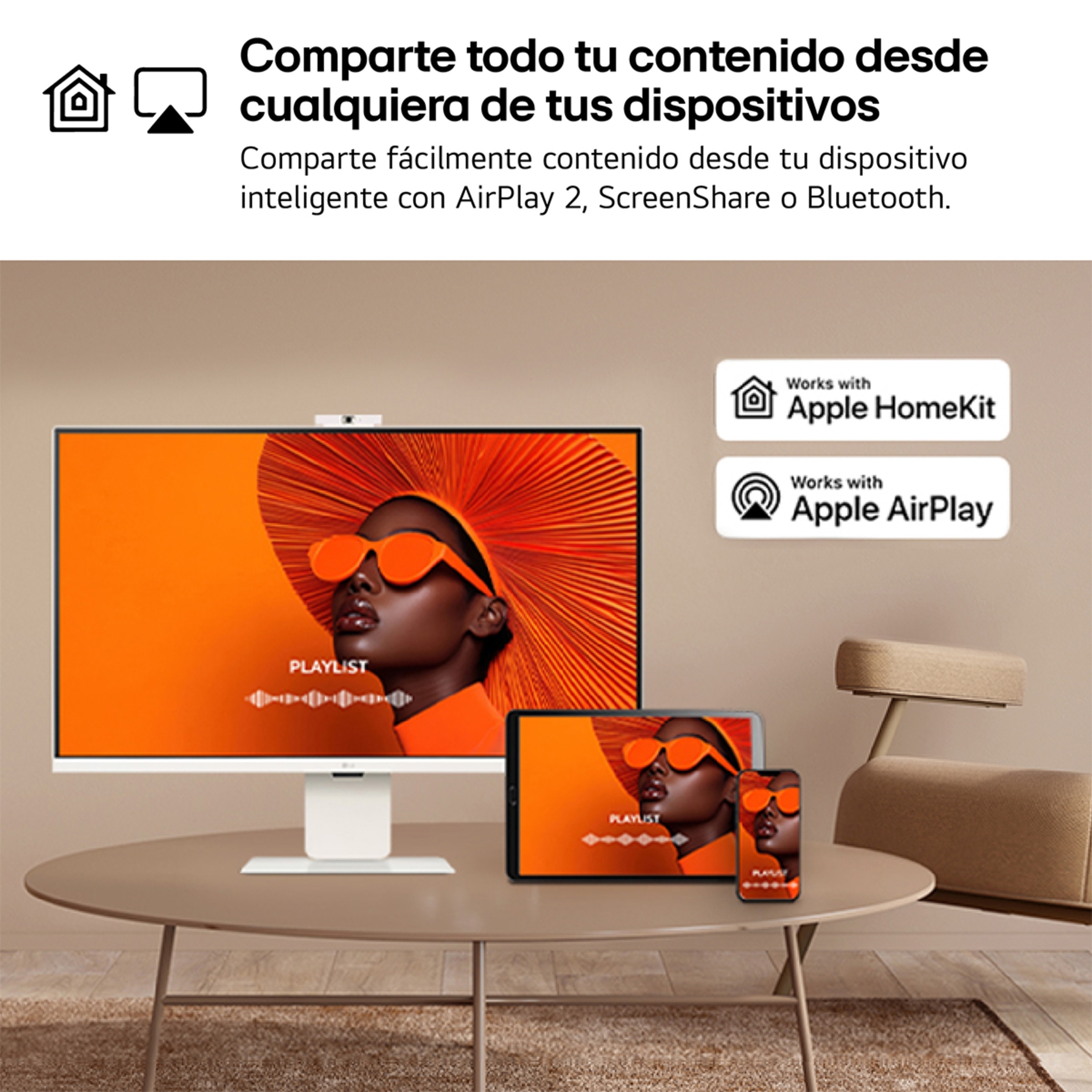 Monitor PC 80cm (32") LG Smart Monitor 32U850SA-W, 60 Hz, UHD 4K Blanco-6