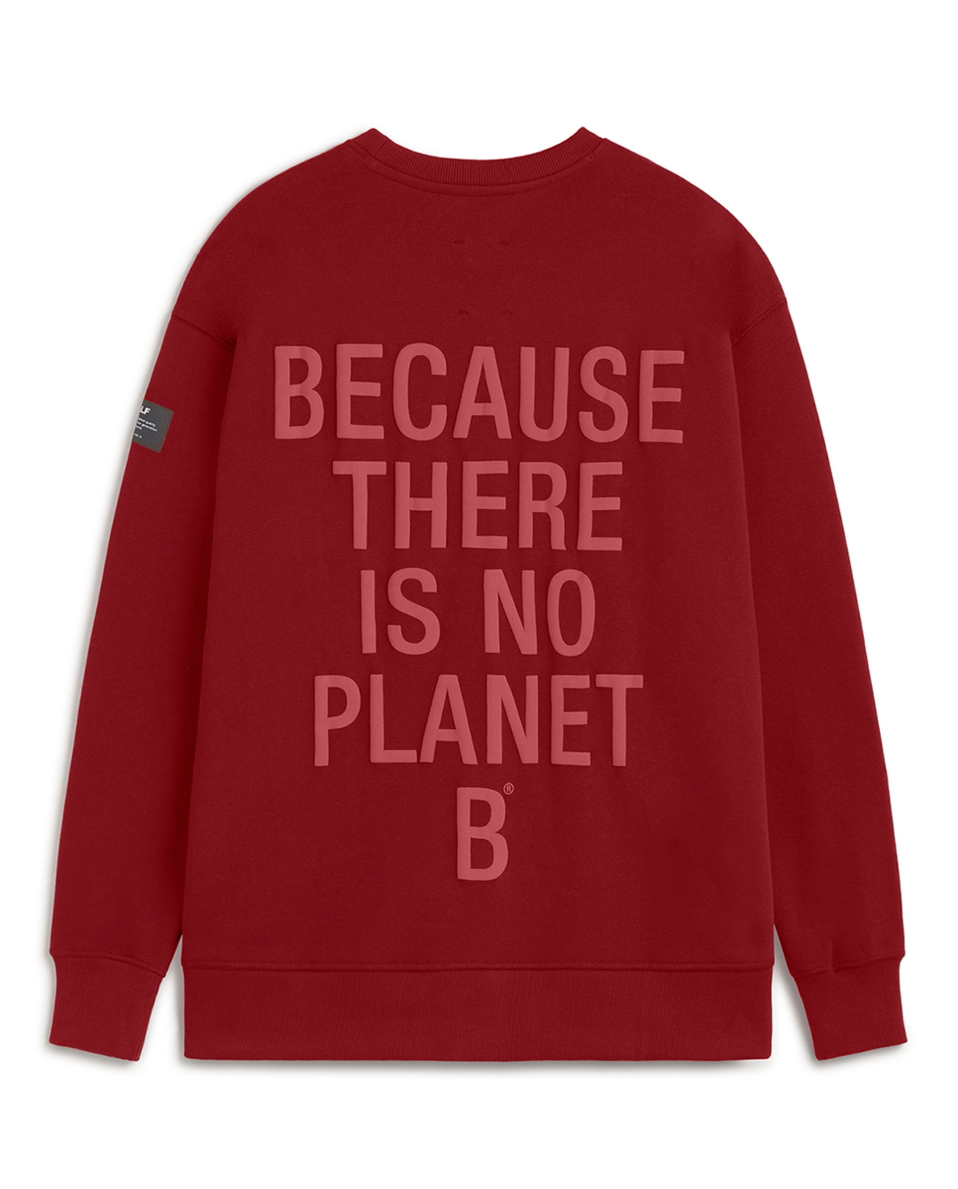 Sweatshirt com Decote Redondo Bordeaux-3