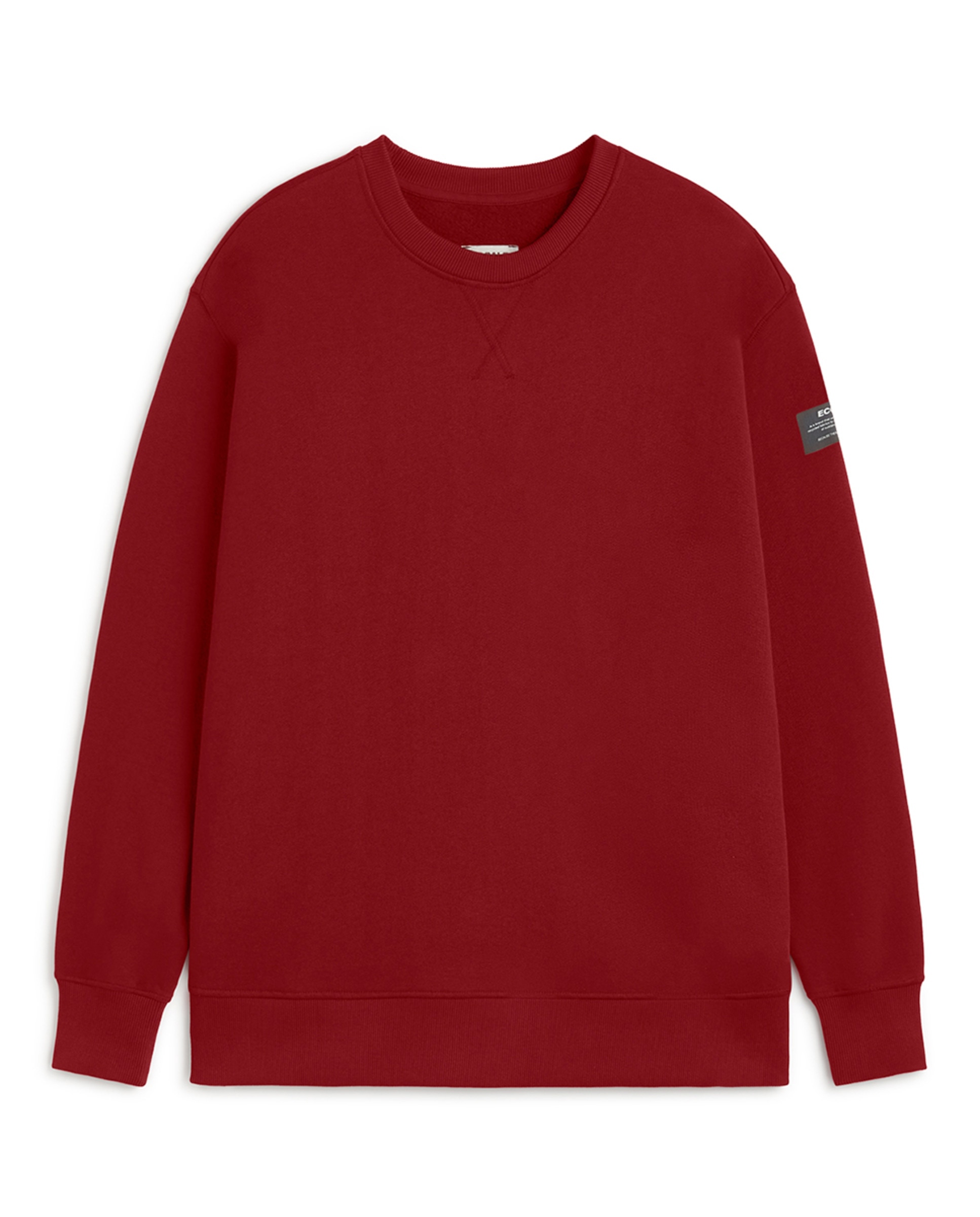 Sweatshirt com Decote Redondo Bordeaux-2