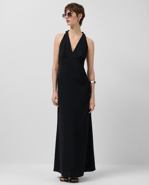 Imagem 0 de Vestido em Crepe com Decote Halter
