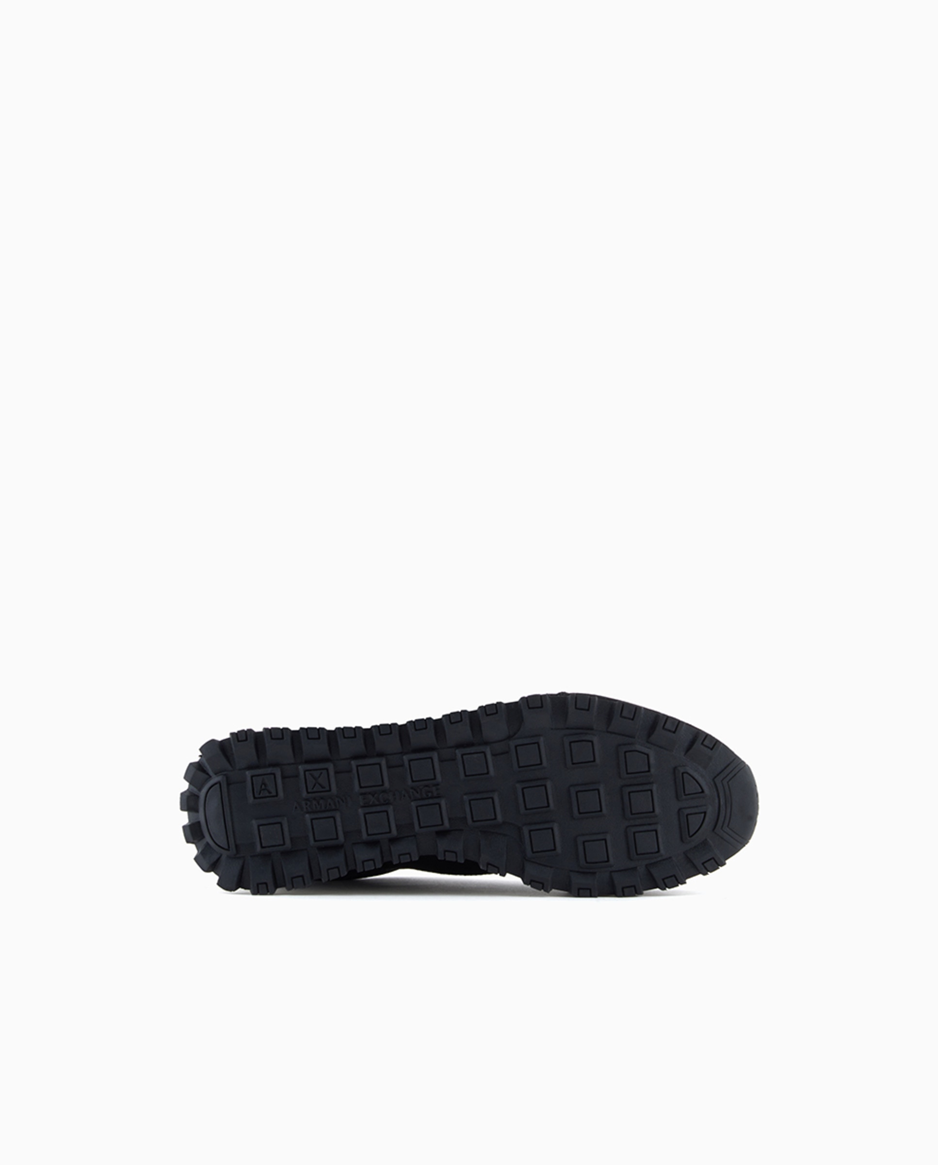 Sapatilhas Drop em Mistura de Tecidos com Logótipo Grande Preto-6